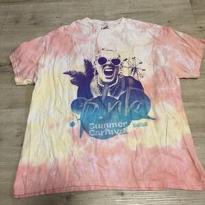 Pink Pop‎ Music Star Summer Carnival 2023 World Tour Tie Dye Sz XL Mens Concert